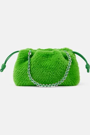 Loewe Flamenco Small faux fur clutch