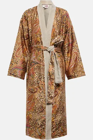 Etro Doubled Kimono cotton bathrobe