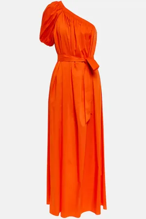 Diane von Furstenberg One-shoulder cotton-blend maxi dress