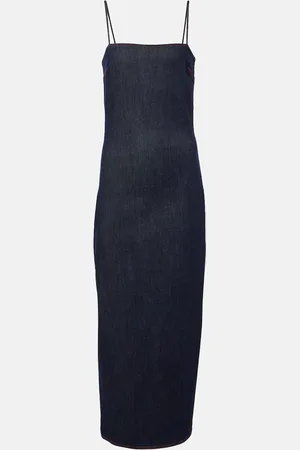 Alaïa Denim midi dress