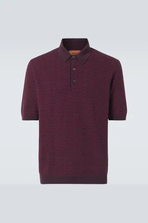 Missoni Zigzag wool-blend polo shirt