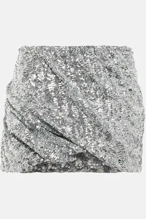 The Attico Sequined mini skirt