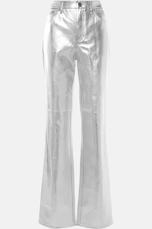 Staud Chisel faux leather straight-leg pants