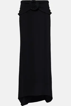 MAGDA BUTRYM Floral-appliquÃ© maxi skirt