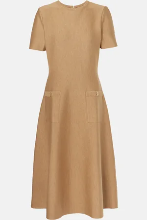Oscar de la Renta Wool-blend midi dress