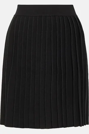 CO Pleated knitted miniskirt
