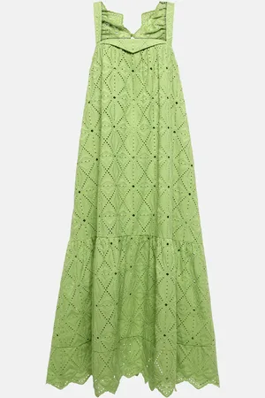 Dorothee Schumacher Embroidered cotton-blend maxi dress