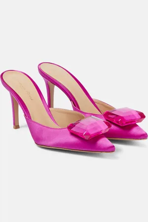 Gianvito Rossi Jaipur embellished satin mules