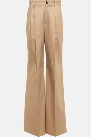 NILI LOTAN Flavie high-rise wide cotton pants