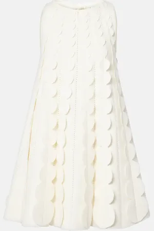 Oscar de la Renta Abstract Brushstroke midi dress