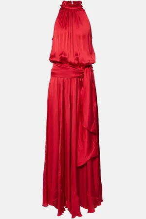 POUPETTE ST BARTH Nina satin maxi dress