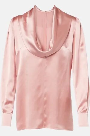 Dolce & Gabbana Draped silk satin blouse