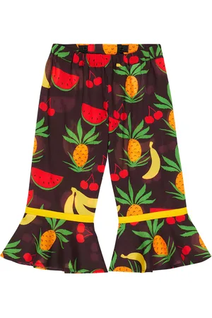 Mini Rodini Fruits flared cotton pants