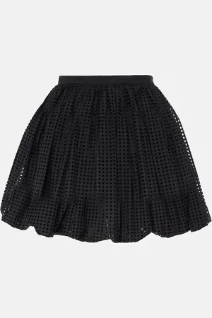 Alaïa Cotton-blend poplin miniskirt