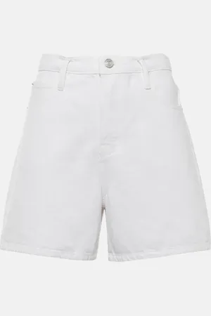 Frame Easy high-rise denim shorts