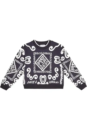 Dolce & Gabbana Logo printed cotton jersey sweatshirt