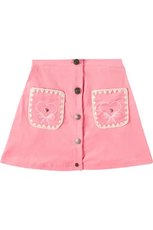 Konges Sløjd Lucky embroidered cotton skirt