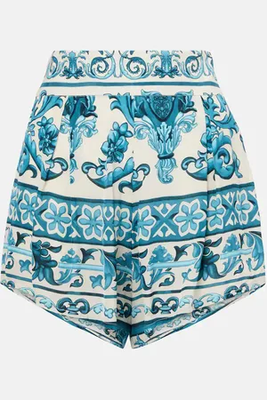 Adriana Degreas Printed high-rise shorts