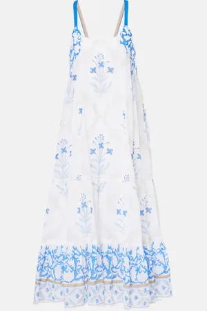Juliet Dunn Floral cotton midi dress