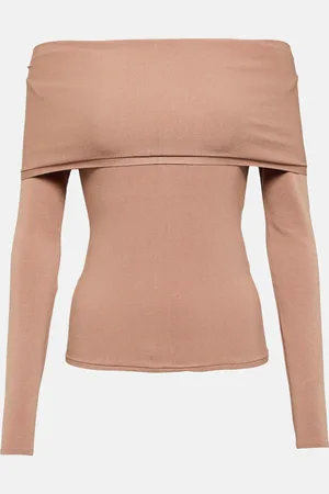 Alaïa Off-shoulder jersey top