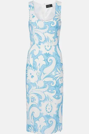 Etro Printed midi dress