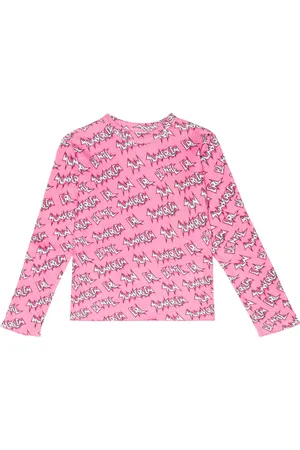 ERL Printed cotton waffle-knit top