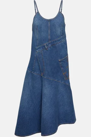 J.W.Anderson Asymmetric denim midi dress