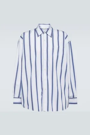 OUR LEGACY Borrowed striped cotton shirt