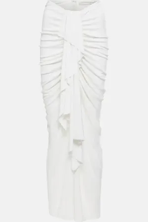 CHRISTOPHER ESBER Draped high-rise maxi skirt