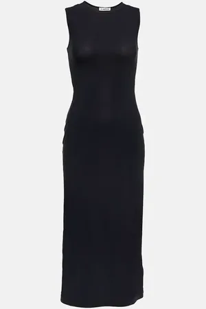 Jil Sander Fitted jersey midi dress