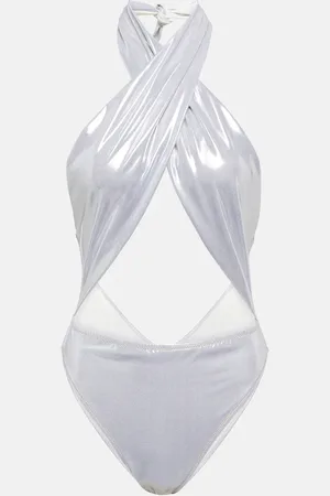 Reina Olga Italian Stallion lamÃ© swimsuit