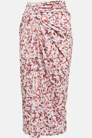 Marant Etoile Jeldia printed jersey midi skirt