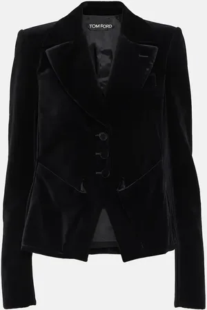 Tom Ford Single-breasted cotton velour blazer