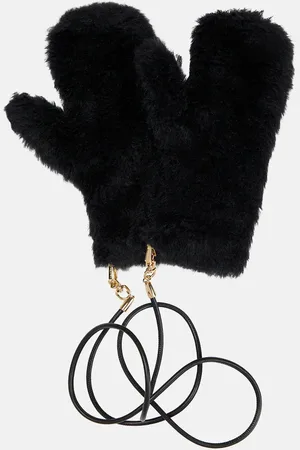 Max Mara Ombrato wool and silk-blend gloves
