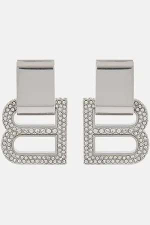 Balenciaga Hourglass embellished earrings