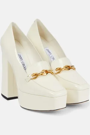 Jimmy Choo Diamond Tilda embellished patent leather pumps