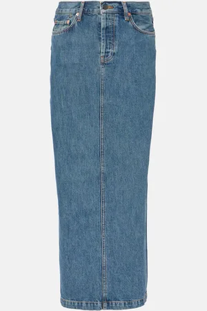 WARDROBE.NYC Denim maxi skirt