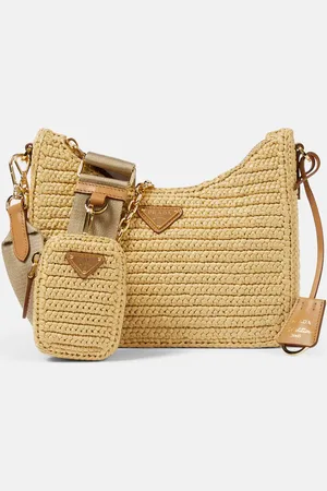 Prada Re-Edition 2005 Small raffia shoulder bag