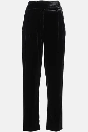 Blazé Milano Afterglow high-rise velvet slim pants