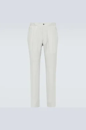 Kiton Linen straight pants