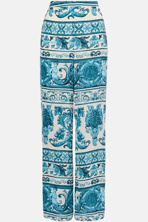 Adriana Degreas Printed wide-leg pants