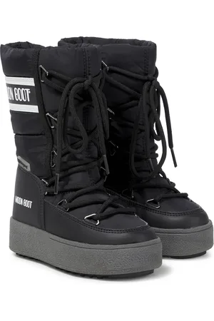 Moon Boot Icon faux leather-trimmed snow boots