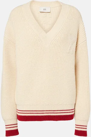 Ami Ami De CÅur ribbed-knit virgin wool sweater