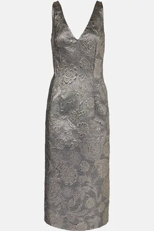 Totême Floral brocade cocktail dress