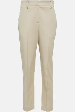 Brunello Cucinelli Cotton-blend slim pants