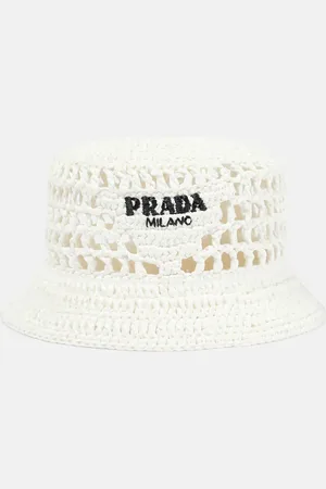 Prada Raffia-effect bucket hat