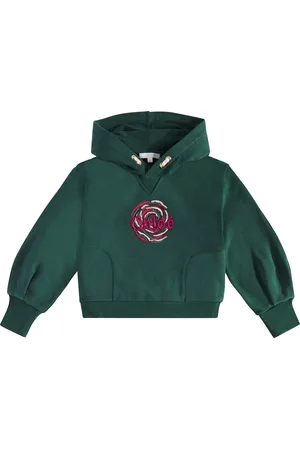 Chloé Embroidered cotton jersey hoodie