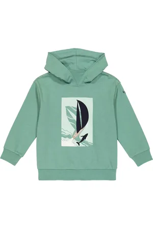 Il gufo Printed cotton hoodie