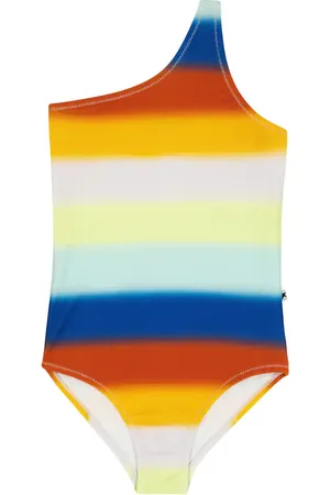 Molo Nai one-shoulder striped swimsuit