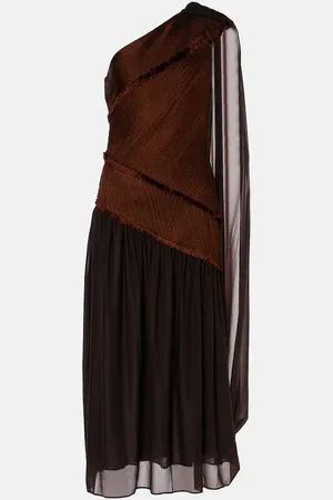 XU ZHI Asymmetrical draped midi dress